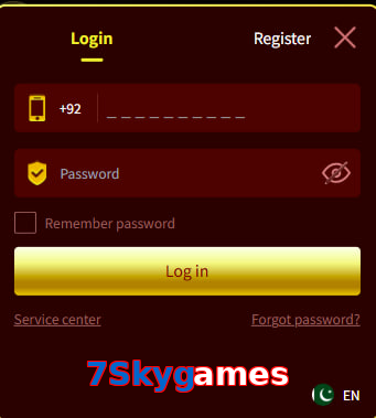 7Skygames login preview